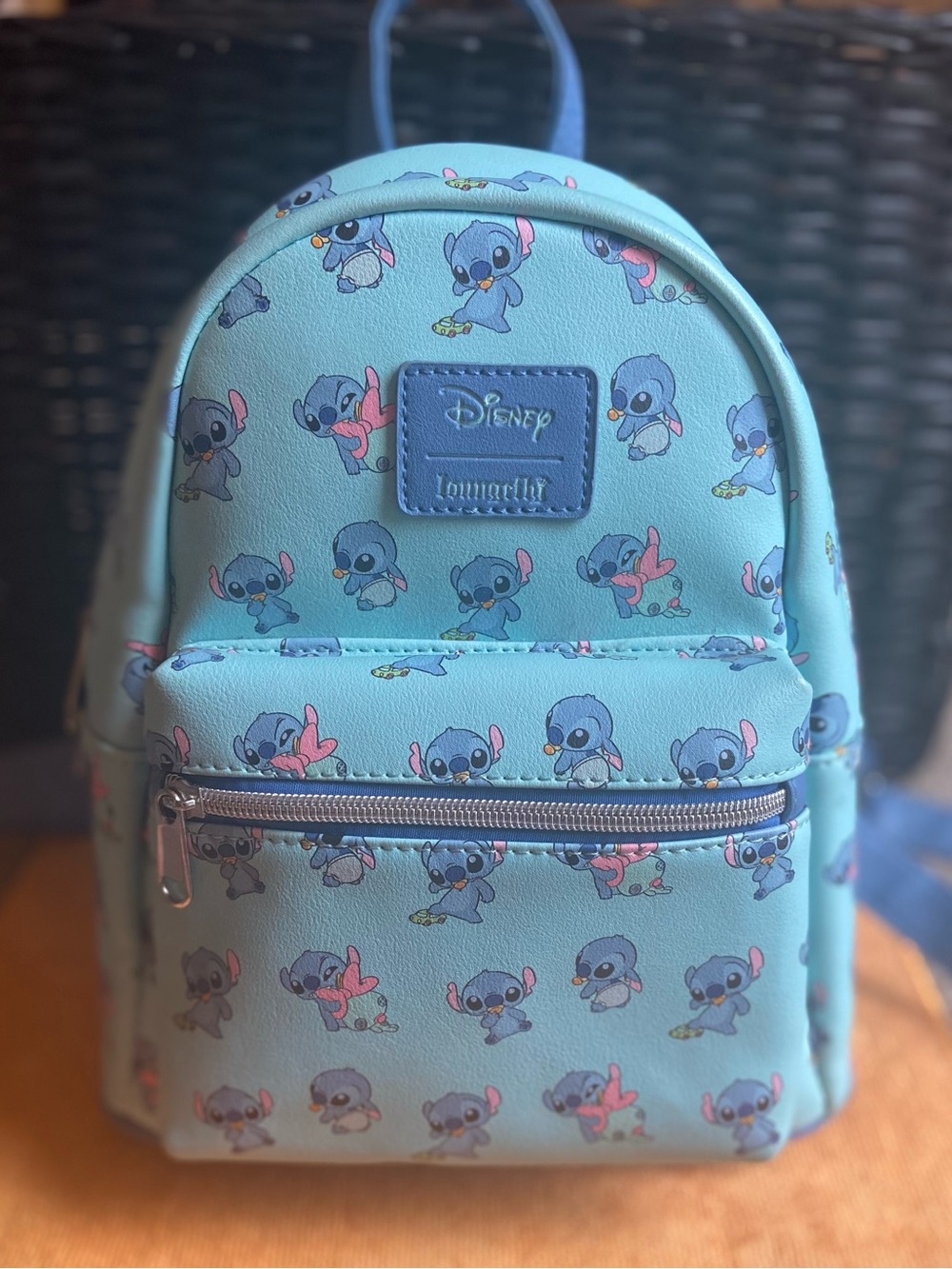 Loungefly Light Blue Disney Baby Stitch Mini Backpack